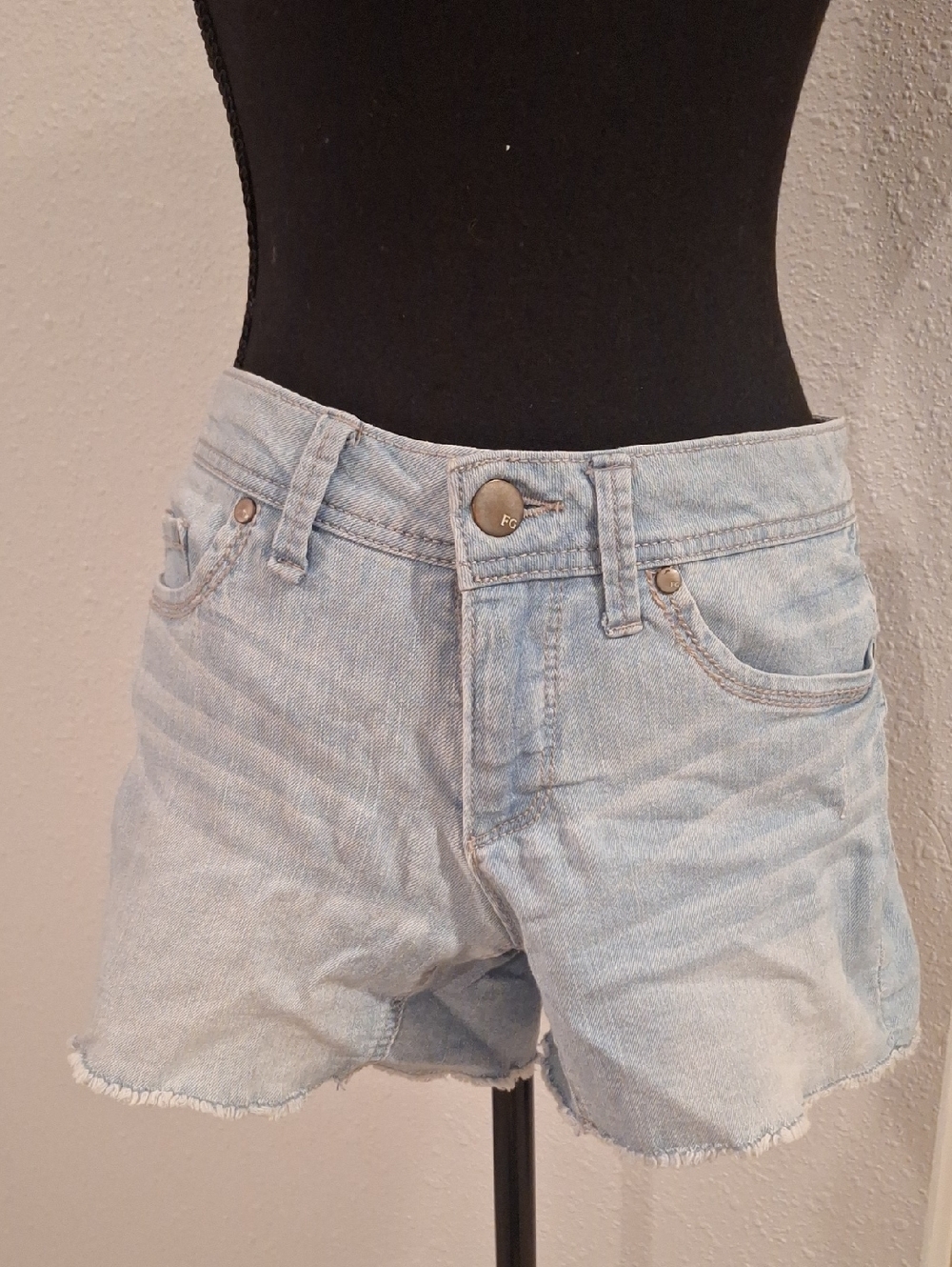 Faded Glory Light Blue Denim Cutoff Shorts
